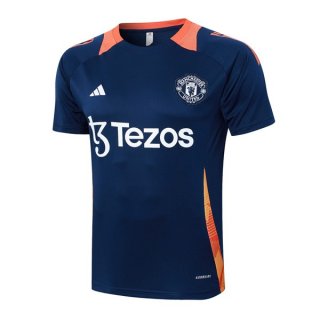 Maglia Formazione Manchester United 2024/2025 Blu Arancione