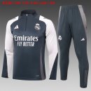 Bambino Felpa Allenamento Real Madrid 2024/2025 Grigio