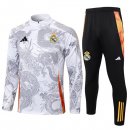 Felpa Allenamento Real Madrid 2024/2025 Bianco Grigio 5