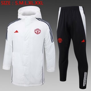 Piumino Manchester United Set Completo 2024/2025 Bianco