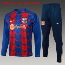 Bambino Felpa Allenamento Barcellona 2024/2025 Blu Rosso 3