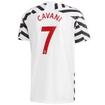 Maglia Manchester United NO.7 Cavani Terza 2020/2021 Bianco Maglia Manchester United NO.7 Cavani Terza 2020/2021 Bianco
